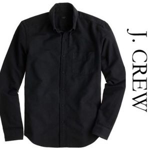 J crew black button shirt